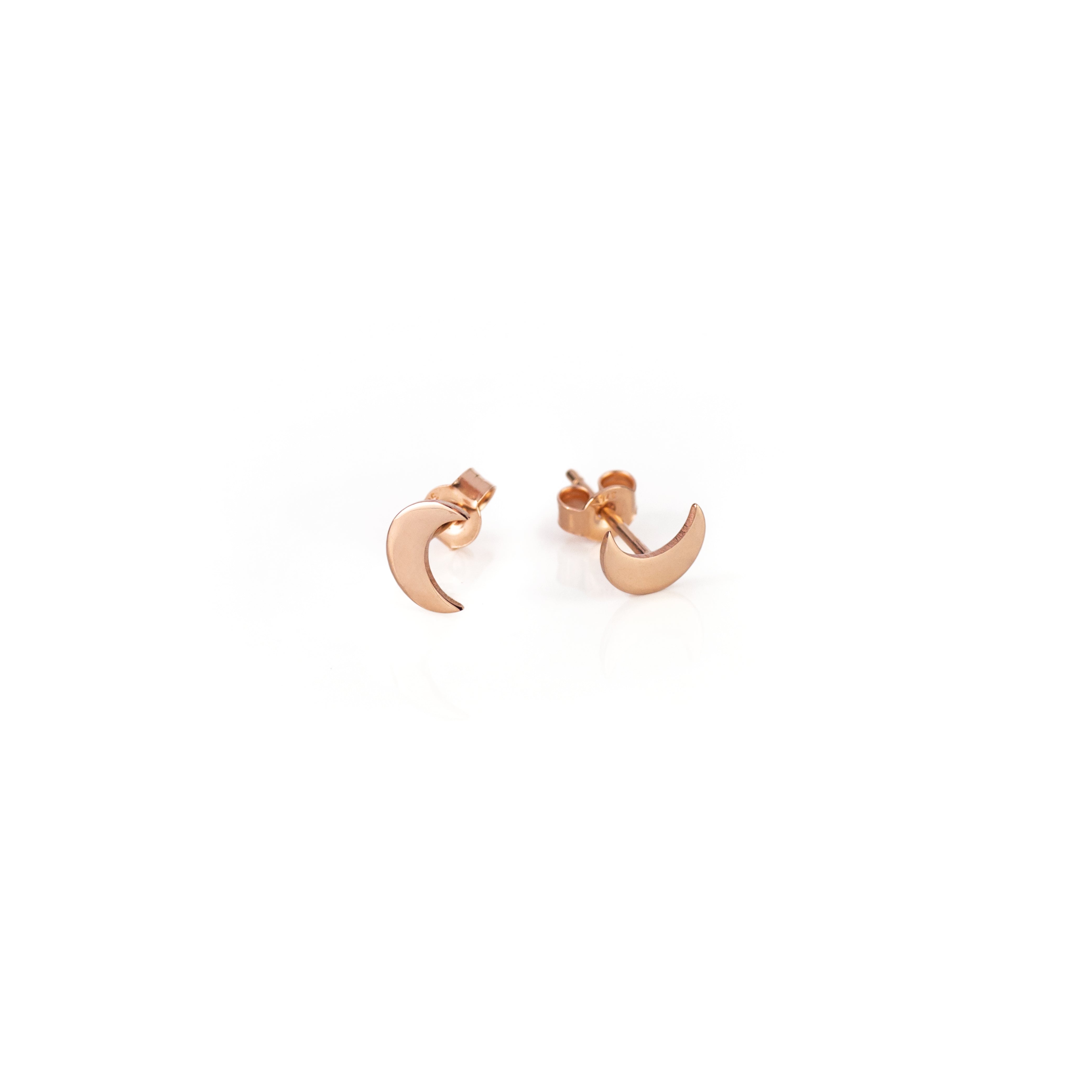 Midnight Moon - Orecchini a lobo luna placcati oro 18K Midnight Moon - Orecchini a lobo luna placcati oro 18K