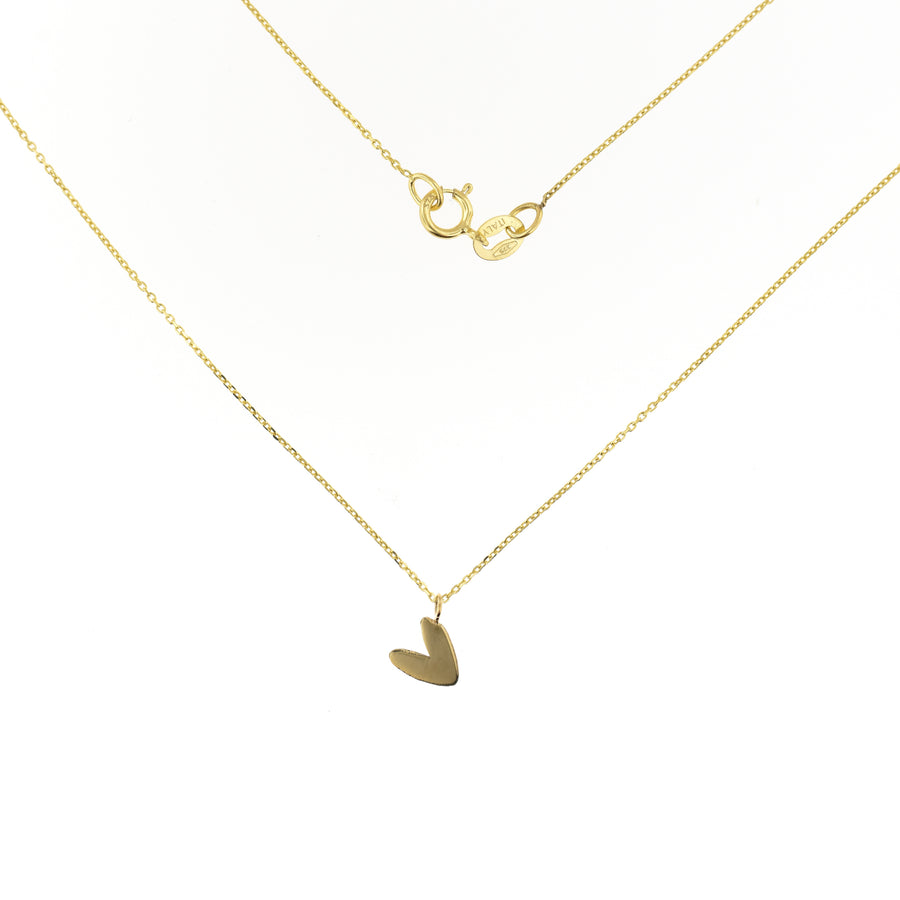 Girocollo oro giallo cuore