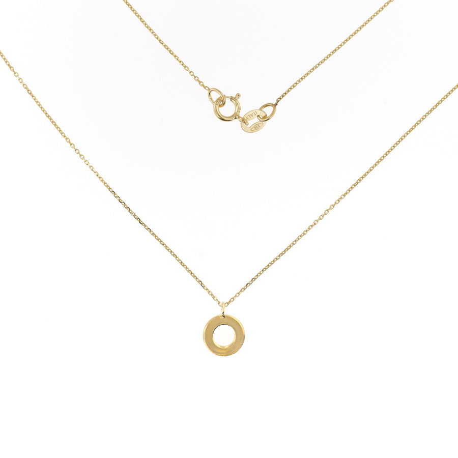 Girocollo oro giallo cerchio
