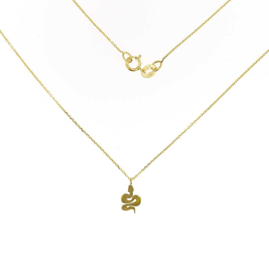 Girocollo oro giallo serpente