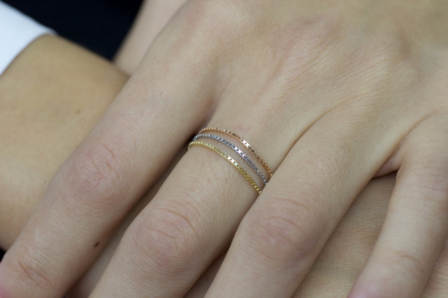 Anello a catena Forever Giallo