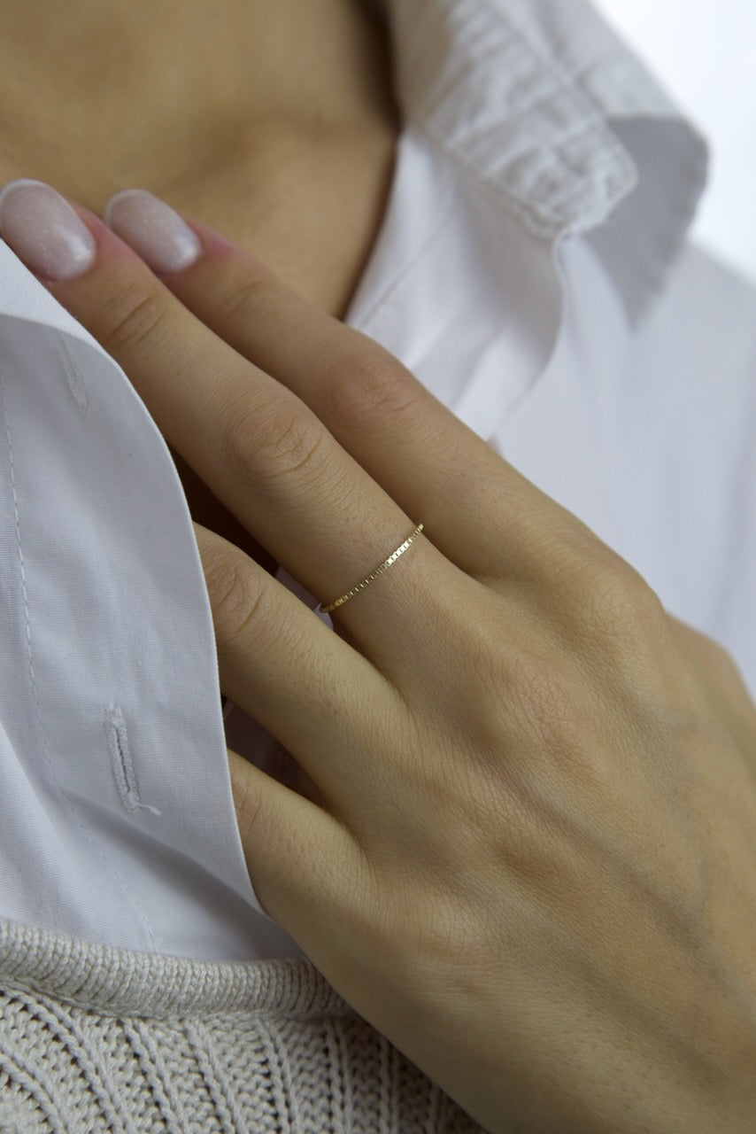 Anello a catena Forever Giallo
