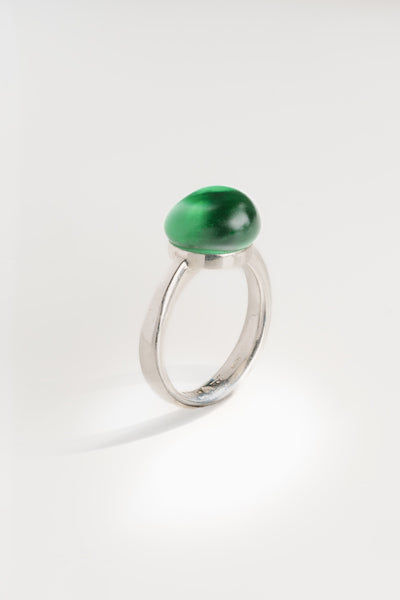 Anello Glass verde scuro