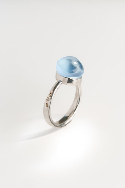 Anello Glass color celeste