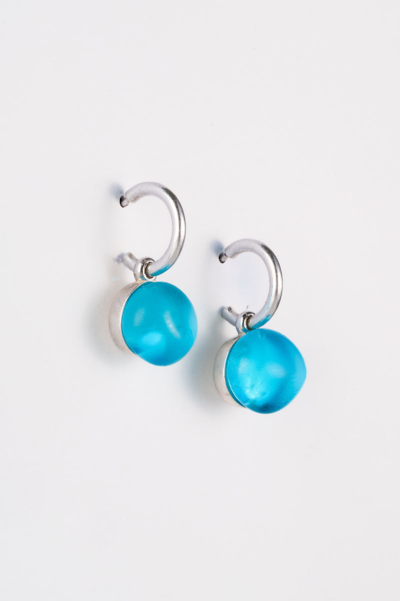 Orecchini Glass color turchese
