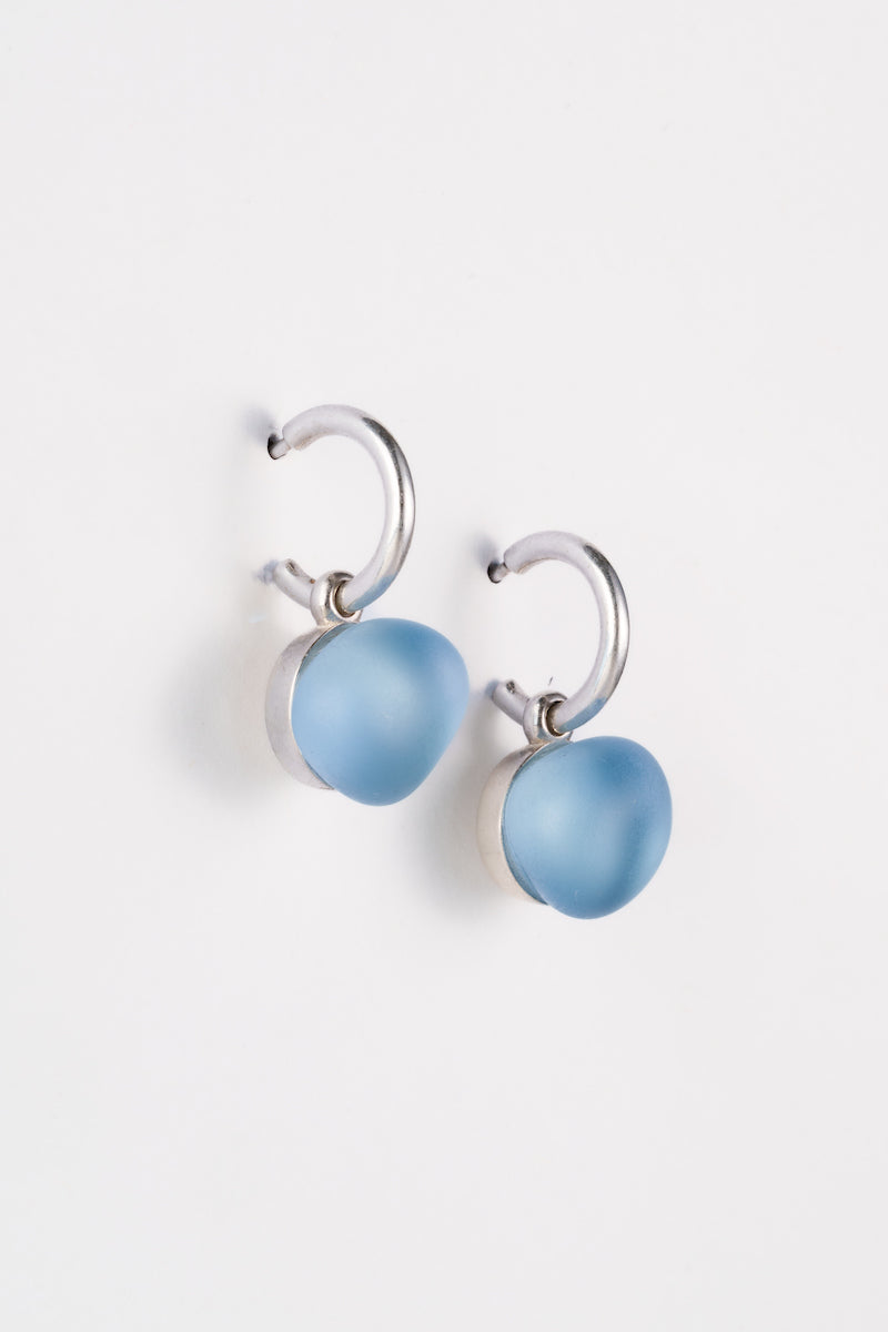 Orecchini Glass colore celeste