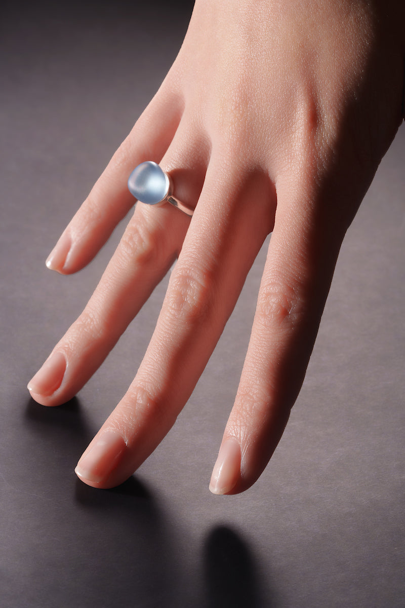 Anello Glass color celeste