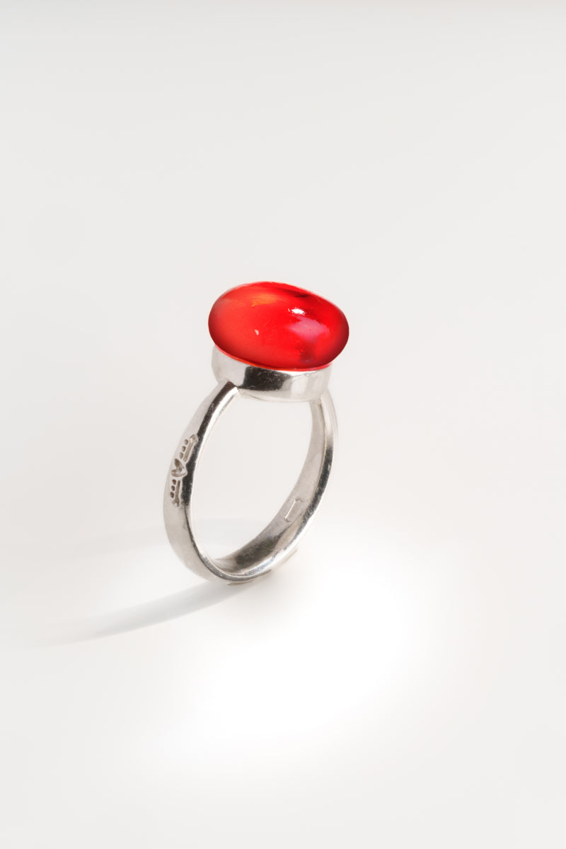 Anello Glass color rosso