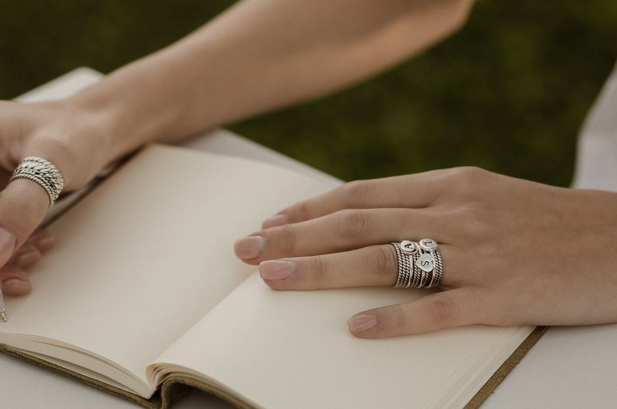 Anello con cuore personalizzabile