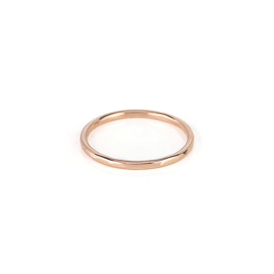 Anello sfaccettato mini oro